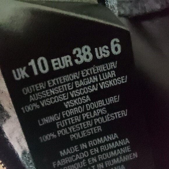 Miss Selfridge black floral jumpsuit romper size 6 strapless - Picture 8 of 11